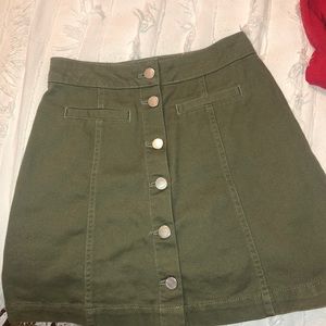 Green skirt